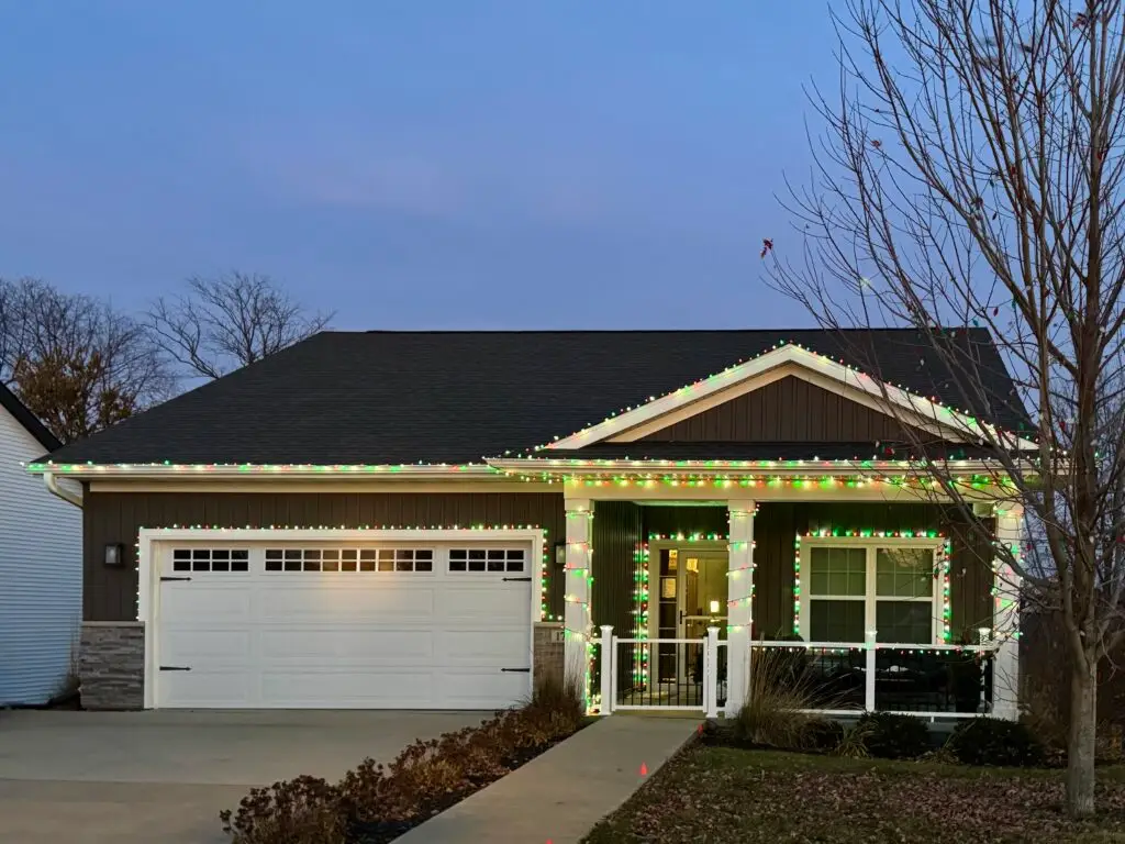 Christmas Light Installation in Iowa City