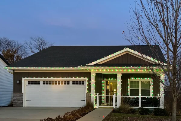 Christmas Light Installation in Iowa City